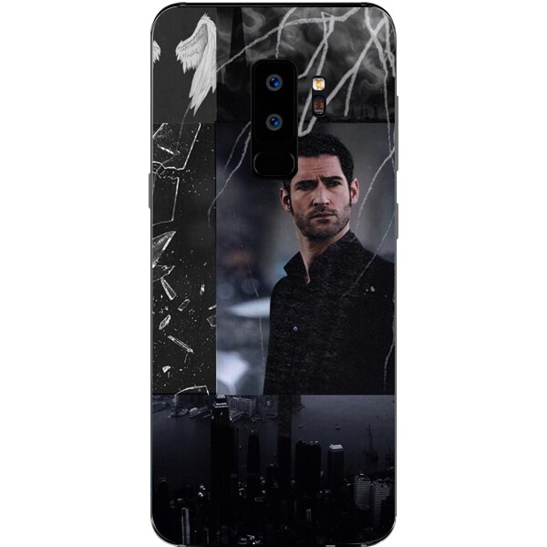 Husa din Silicon, Lucifer City Wings pentru Samsung Galaxy S9 Plus, Multicolor