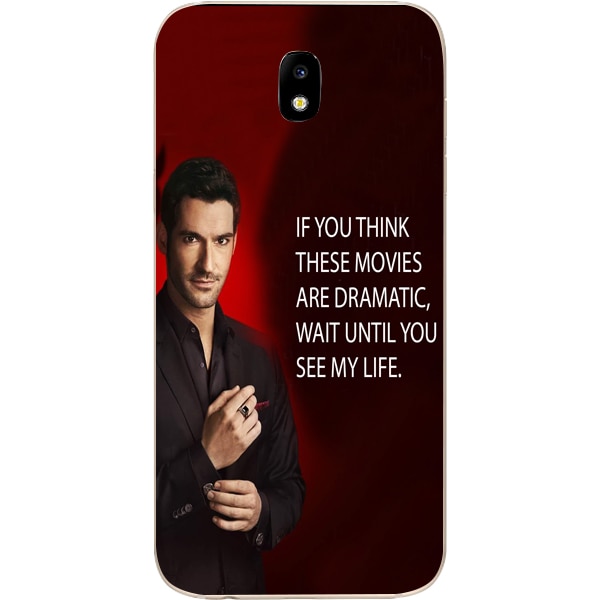 Husa din Silicon, Lucifer Dramatic pentru Samsung Galaxy J5 (2017), Multicolor