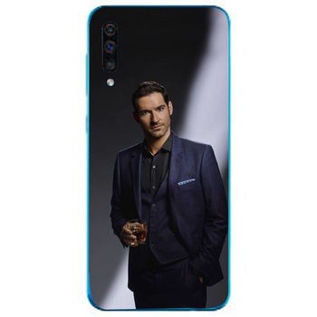 Husa din Silicon, Lucifer Cheers pentru Samsung Galaxy A51, Multicolor Husa din Silicon, Lucifer Cheers pentru Samsung Galaxy A51, Multicolor