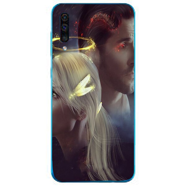 Husa din Silicon, Lucifer Chloe Decker And Lucifer pentru Samsung Galaxy A50, Multicolor