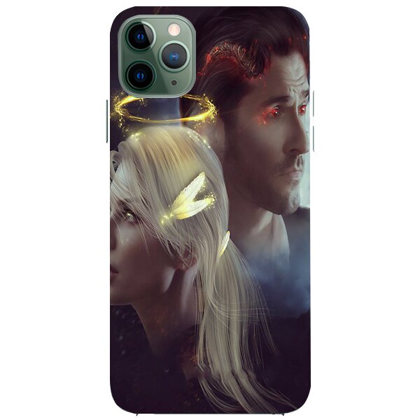 Husa din Silicon, Lucifer Chloe Decker And Lucifer pentru iPhone 11 Pro Max, Multicolor