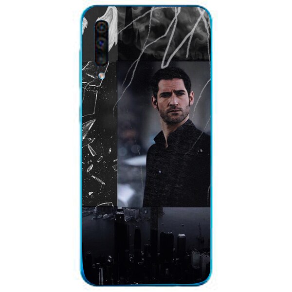 Husa din Silicon, Lucifer City Wings pentru Samsung Galaxy A51, Multicolor