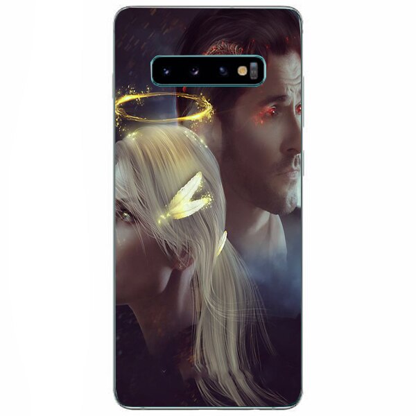 Husa din Silicon, Lucifer Chloe Decker And Lucifer pentru Samsung Galaxy S10 Plus, Multicolor