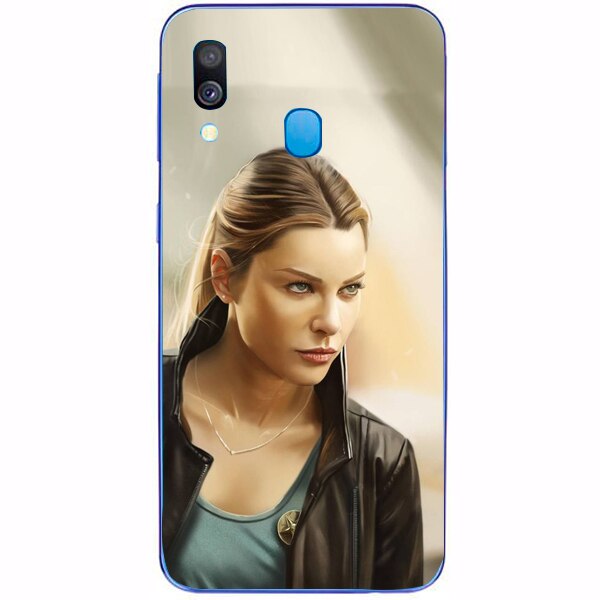 Husa din Silicon, Lucifer Chloe Decker pentru Samsung Galaxy A40, Multicolor
