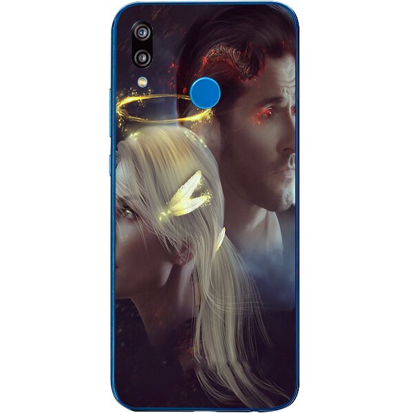 Husa din Silicon, Lucifer Chloe Decker And Lucifer pentru Huawei P20 Lite, Multicolor