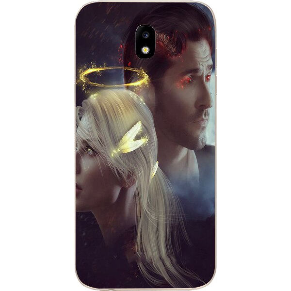 Husa din Silicon, Lucifer Chloe Decker And Lucifer pentru Samsung Galaxy J5 (2017), Multicolor