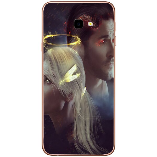 Husa din Silicon, Lucifer Chloe Decker And Lucifer pentru Samsung Galaxy J4 Plus, Multicolor