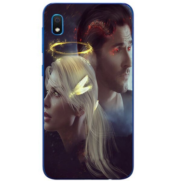 Husa din Silicon, Lucifer Chloe Decker And Lucifer pentru Samsung Galaxy A10, Multicolor