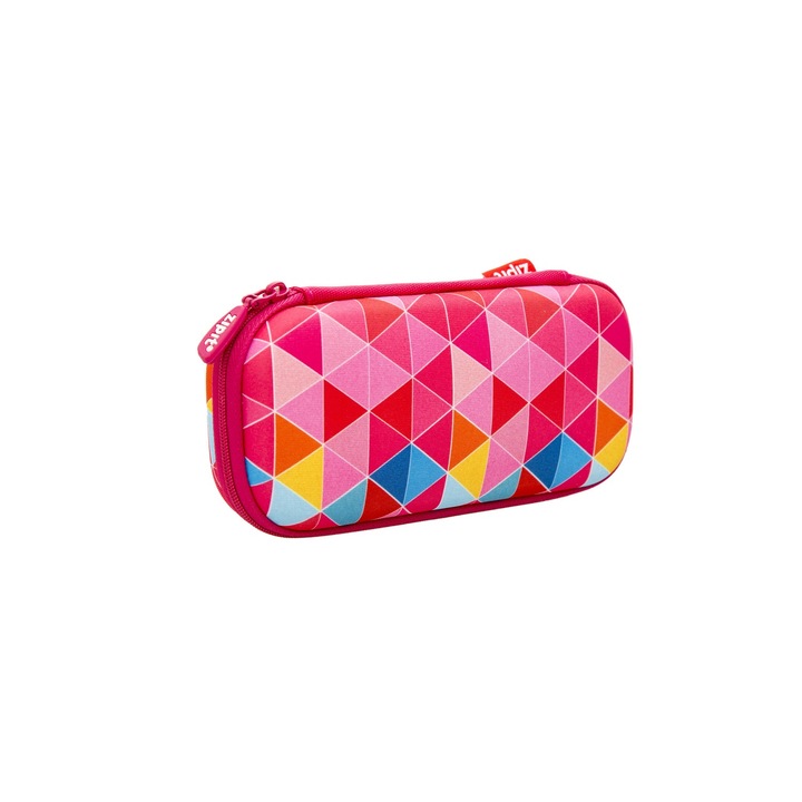 Penar borseta ZIPIT Colorz box triunghiuri roz 6844