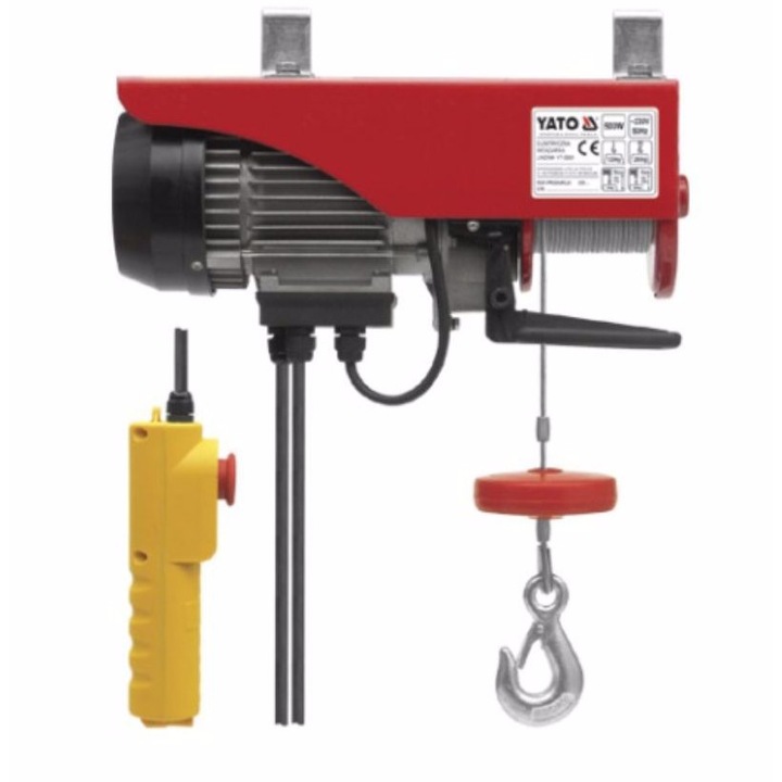 Troliu electric, Yato, YT 5904, 11 m, 300 - 600 kg, 1050 W