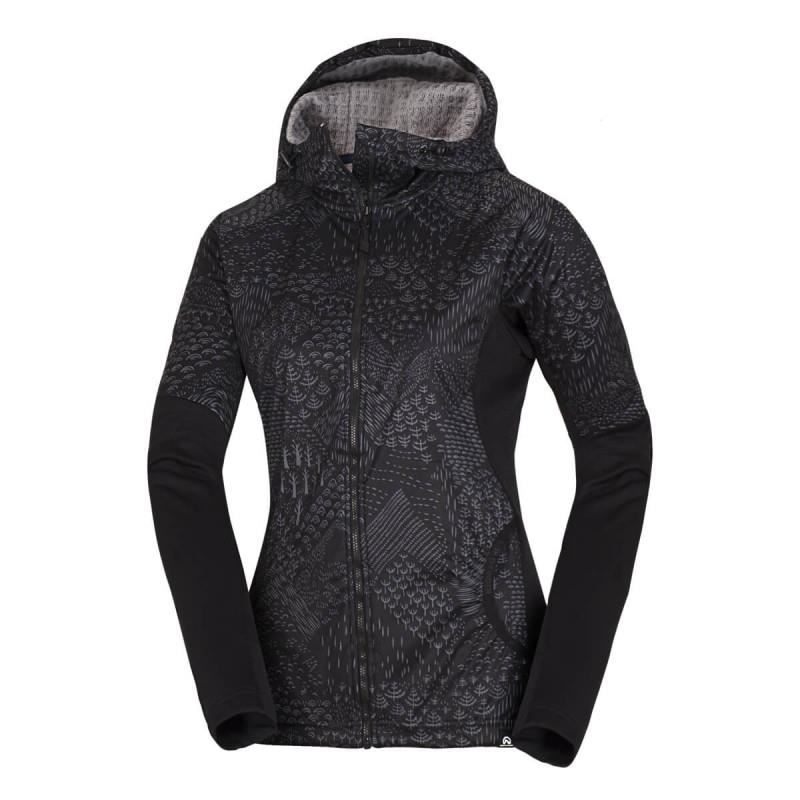 Jacheta femei hybrid 2.5L trekking NORTHFINDER Berdzela BU-4817OR, Negru/Gri