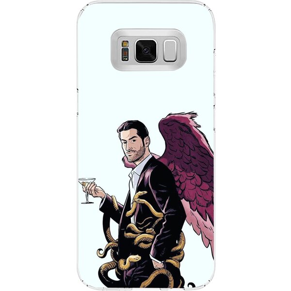 Husa din Silicon, Lucifer Cartoon pentru Samsung Galaxy S8, Multicolor