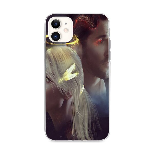 Husa din Silicon, Lucifer Chloe Decker And Lucifer pentru iPhone 11, Multicolor