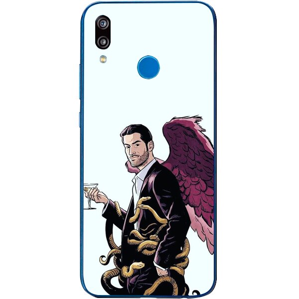 Husa din Silicon, Lucifer Cartoon pentru Huawei P20 Lite, Multicolor