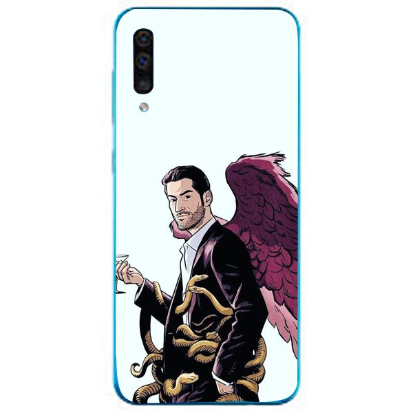 Husa din Silicon, Lucifer Cartoon pentru Samsung Galaxy A50, Multicolor