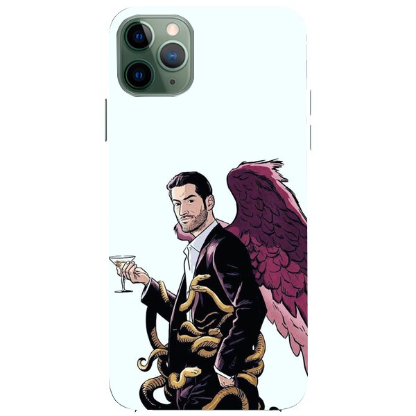 Husa din Silicon, Lucifer Cartoon pentru iPhone 11 Pro Max, Multicolor