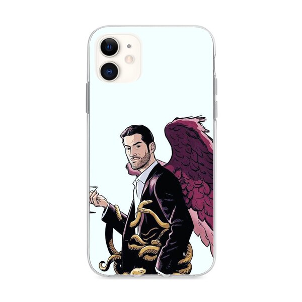 Husa din Silicon, Lucifer Cartoon pentru iPhone 11, Multicolor