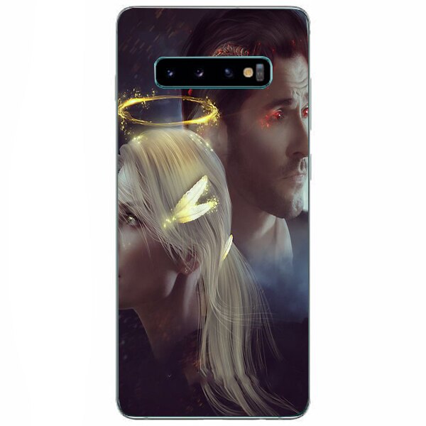 Husa din Silicon, Lucifer Chloe Decker And Lucifer pentru Samsung Galaxy S10, Multicolor