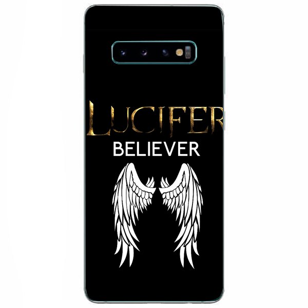 Husa din Silicon, Lucifer Believer pentru Samsung Galaxy S10, Multicolor