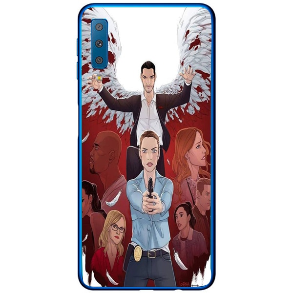 Husa din Silicon, Lucifer Bang pentru Samsung Galaxy A7 (2018), Multicolor