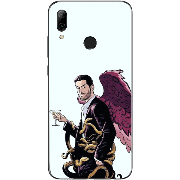 Husa din Silicon, Lucifer Cartoon pentru Huawei P30 Lite, Multicolor
