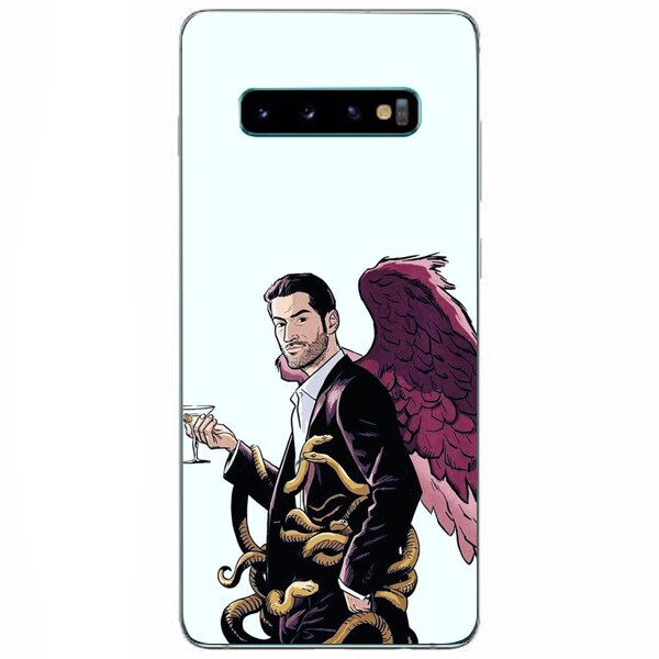 Husa din Silicon, Lucifer Cartoon pentru Samsung Galaxy S10, Multicolor