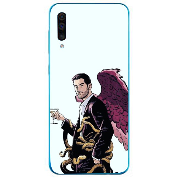 Husa din Silicon, Lucifer Cartoon pentru Samsung Galaxy A51, Multicolor