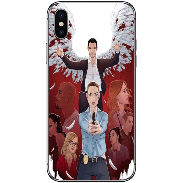 Husa din Silicon, Lucifer Bang pentru iPhone XS Max, Multicolor