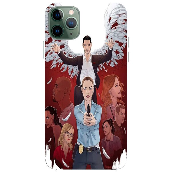 Husa din Silicon, Lucifer Bang pentru iPhone 11 Pro Max, Multicolor