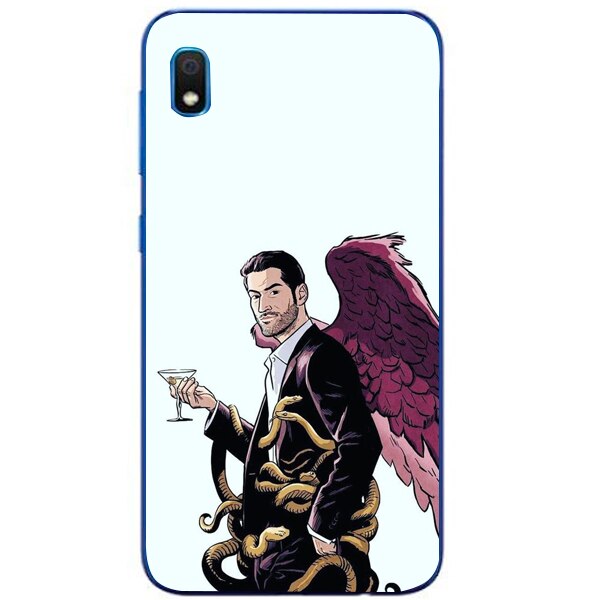 Husa din Silicon, Lucifer Cartoon pentru Samsung Galaxy A10, Multicolor
