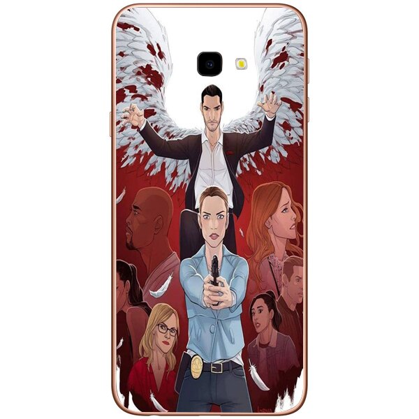 Husa din Silicon, Lucifer Bang pentru Samsung Galaxy J4 Plus, Multicolor