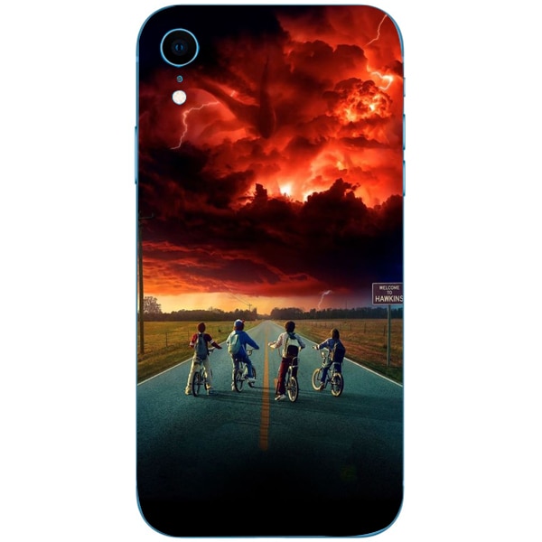 Husa din Silicon, Stranger Team pentru iPhone XR, Multicolor
