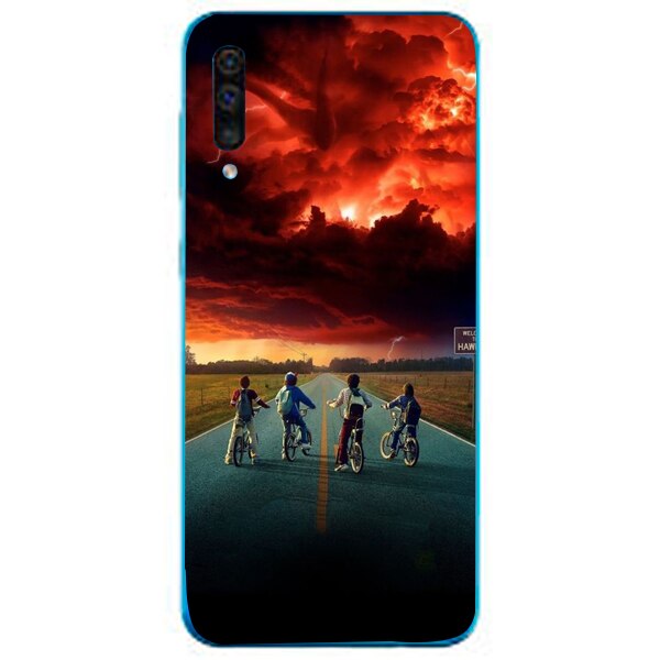 Husa din Silicon, Stranger Team pentru Samsung Galaxy A50, Multicolor