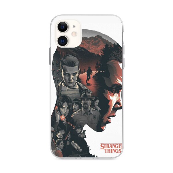 Husa din Silicon, Stranger Things Eleven pentru iPhone 11, Multicolor