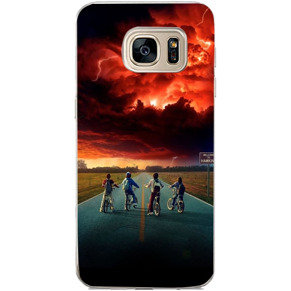 Husa din Silicon, Stranger Team pentru Samsung Galaxy S7 Edge, Multicolor