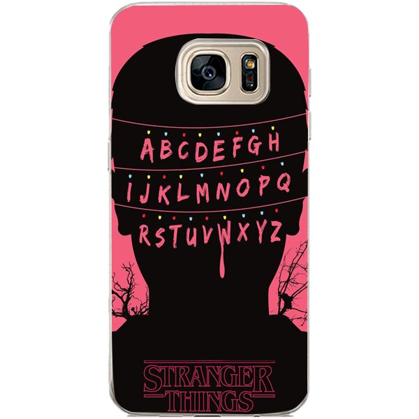 Husa din Silicon, ABCD Pink pentru Samsung Galaxy S7 Edge, Multicolor