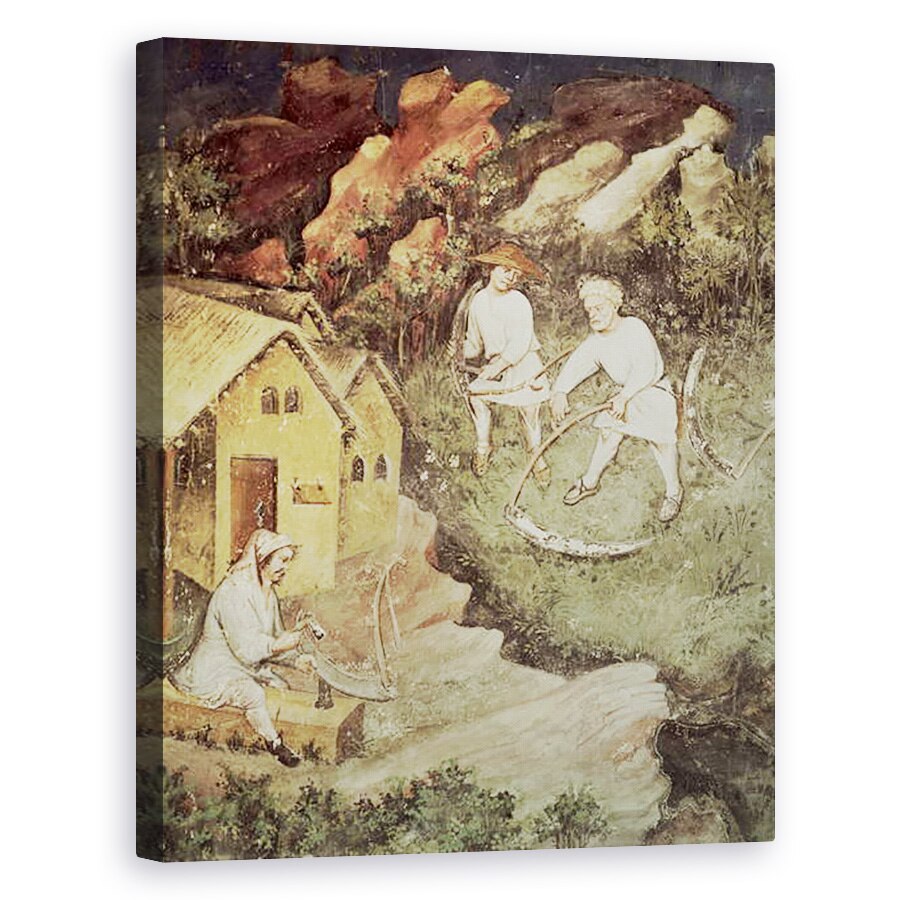 Tablou canvas - Scoala Boema - Luna iulie, detaliu de secerare, 40 x 50 cm