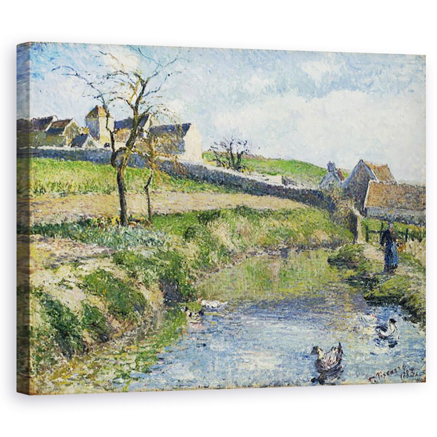 Tablou canvas - Camille Pissarro - Ferma de la Osny, 40 x 50 cm