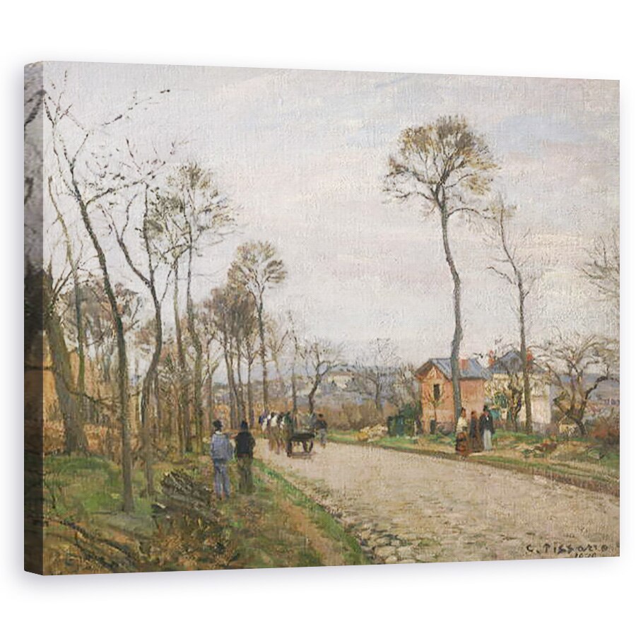 Tablou canvas - Camille Pissarro - Drumul de la Louveciennes, 40 x 50 cm