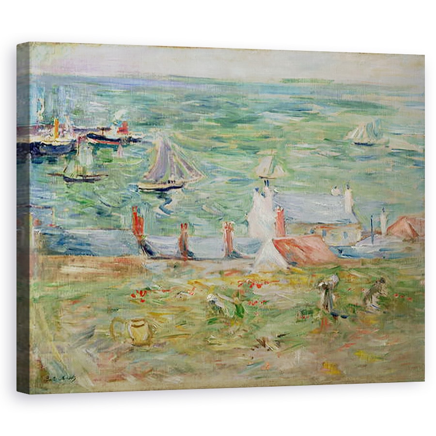 Tablou canvas - Berthe Morisot - Portul Gorey pe Jersey, 40 x 50 cm