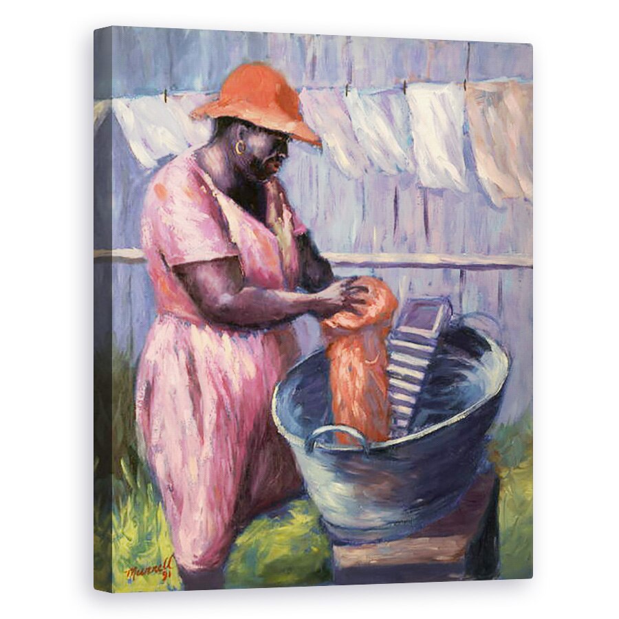 Tablou canvas - Carlton Murrell - Ziua de spalare, 40 x 50 cm
