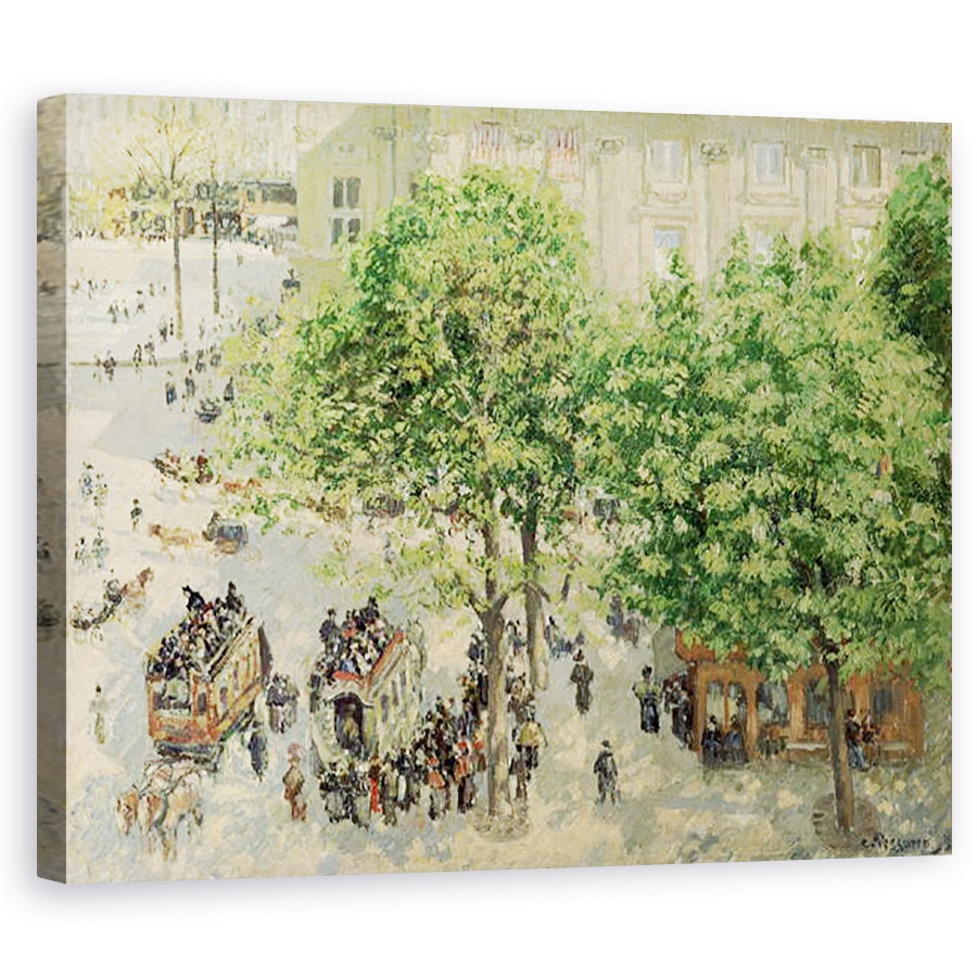 Tablou canvas - Camille Pissarro - Place du Teatru-Francais, primavara, 40 x 50 cm