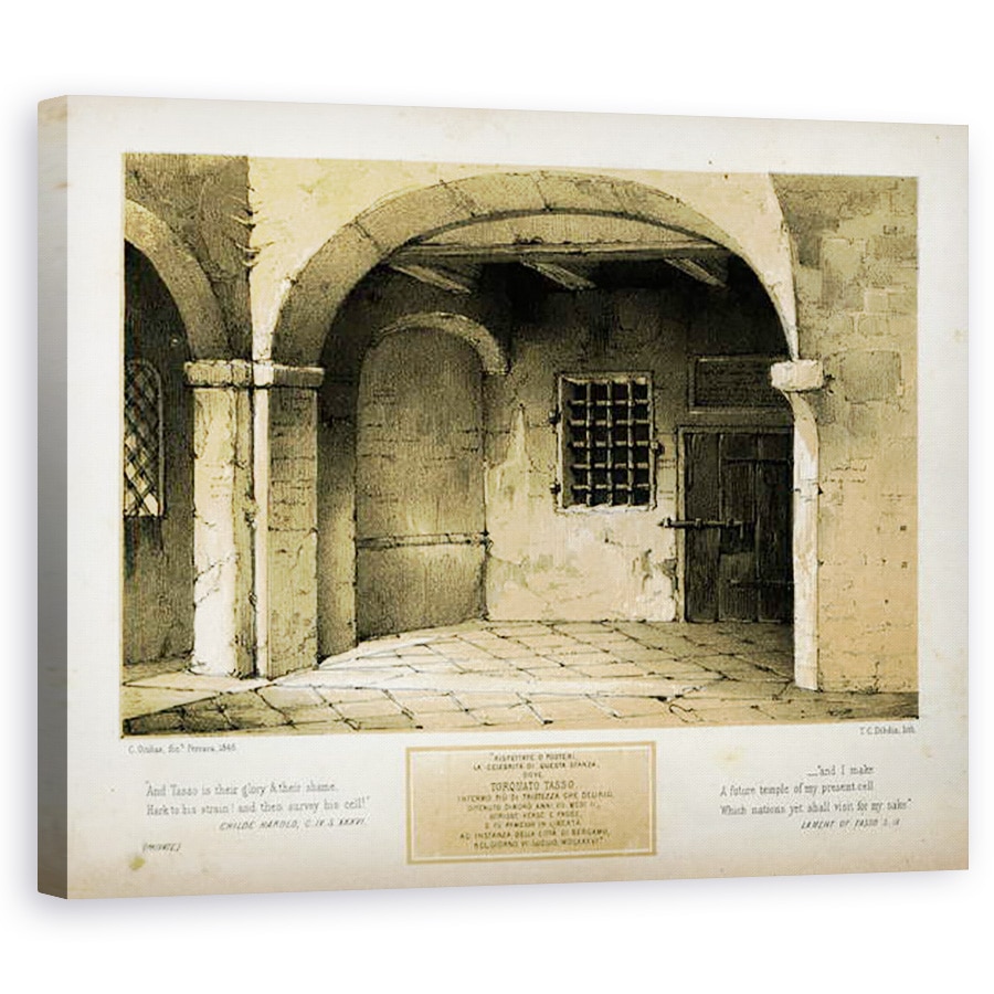 Tablou canvas - Carlo Grubacs - Memorial pentru Torquato Tasso, 40 x 50 cm