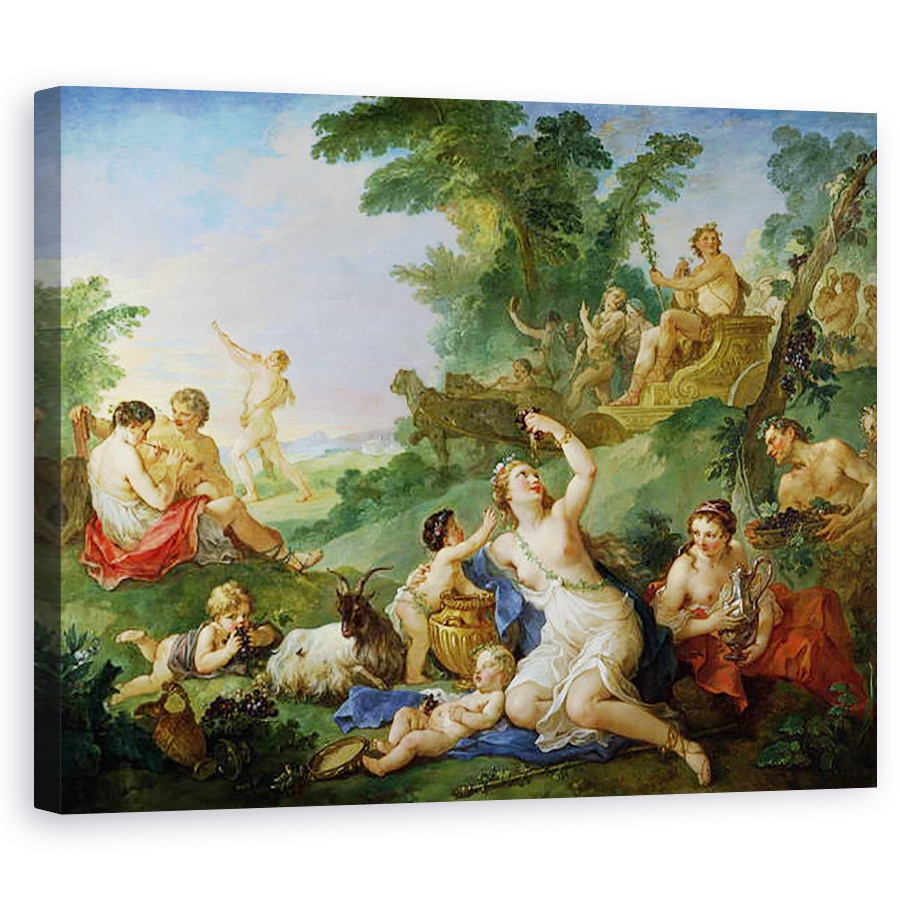 Tablou canvas - Charles Joseph Natoire - Triumful lui Bacchus, 40 x 50 cm