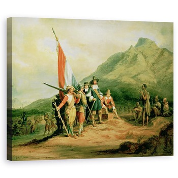 Tablou canvas - Charles Bell - Aterizarea lui Jan van Riebeeck 1619-77 6 aprilie 1652, 40 x 50 cm Tablou canvas - Charles Bell - Aterizarea lui Jan van Riebeeck 1619-77 6 aprilie 1652, 40 x 50 cm