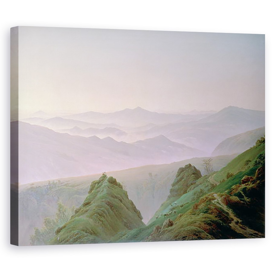 Tablou canvas - Caspar David Friedrich - Dimineata in munti, 40 x 50 cm