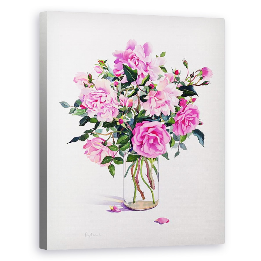 Tablou canvas - Christopher Ryland - Trandafiri intr-un borcan de sticla, 40 x 50 cm