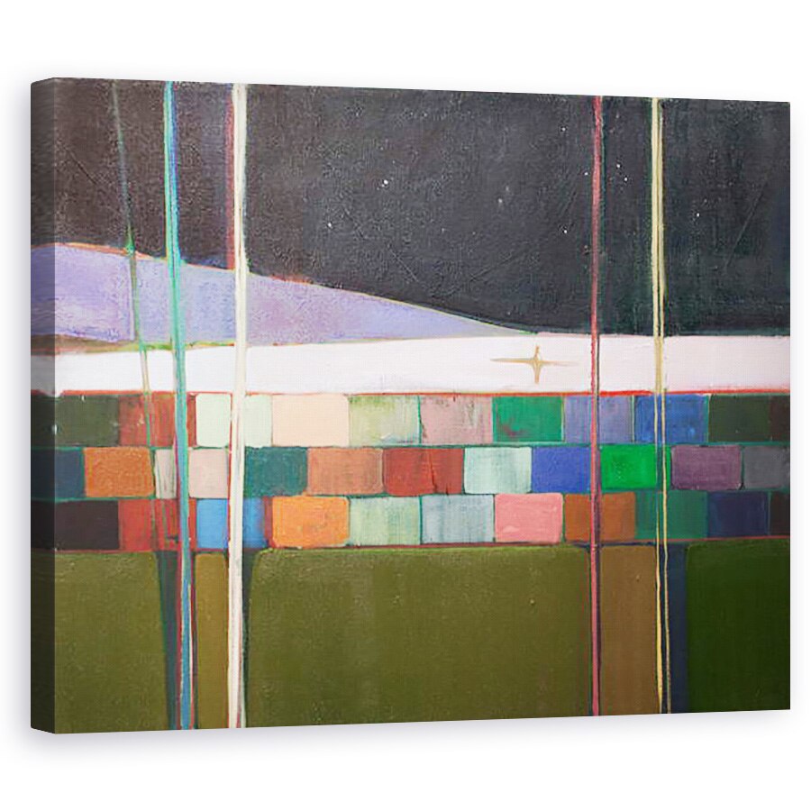 Tablou canvas - Charlotte Evans - blocuri curcubeu, 60 x 75 cm