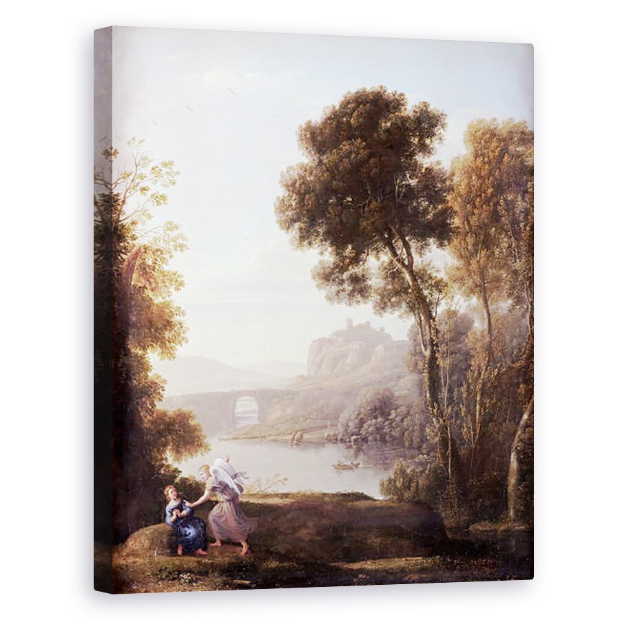Tablou canvas - Claude Lorrain - Peisaj cu Agar si ingerul, 40 x 50 cm