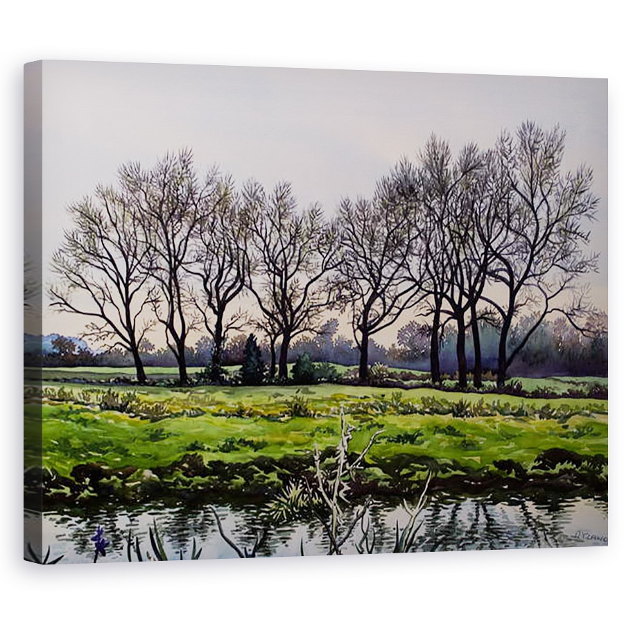 Tablou canvas - Christopher Ryland - Copaci de iarna, 40 x 50 cm